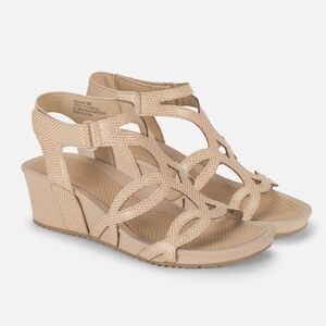Baretraps RAEANNE Women's Sandals Sand Biege Wedge Shoes, Size 11 NWOB